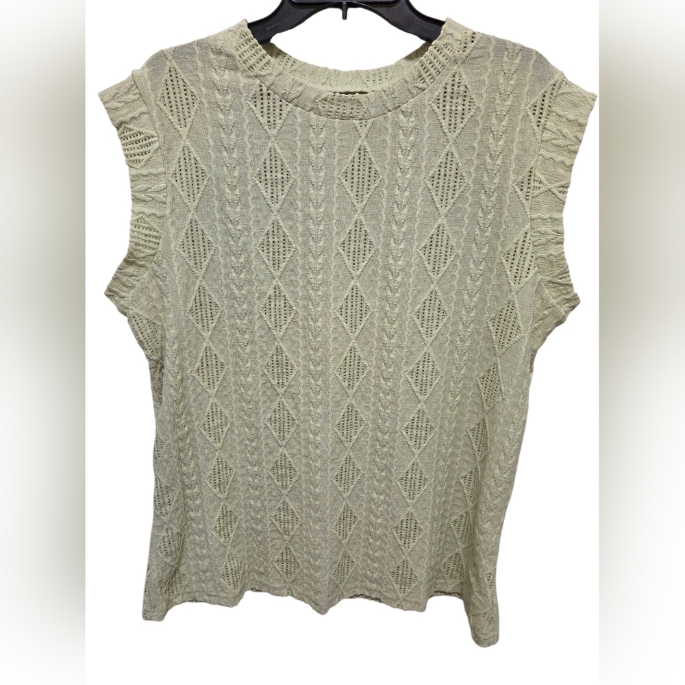 Green Eyelet Blouse